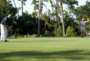 Long putt looking good!