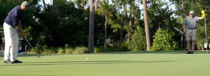 Long putt looking good!